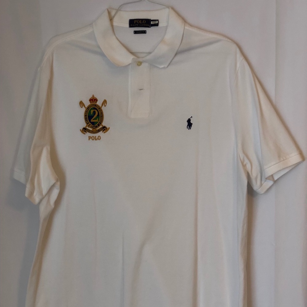 🏀 Men’s White Polo Ralph Lauren sz XL